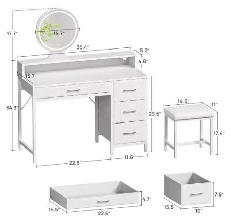 Makeup Table with LED